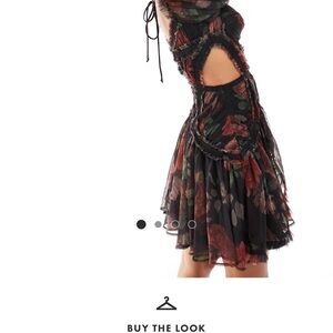 Floral Cutout Dress